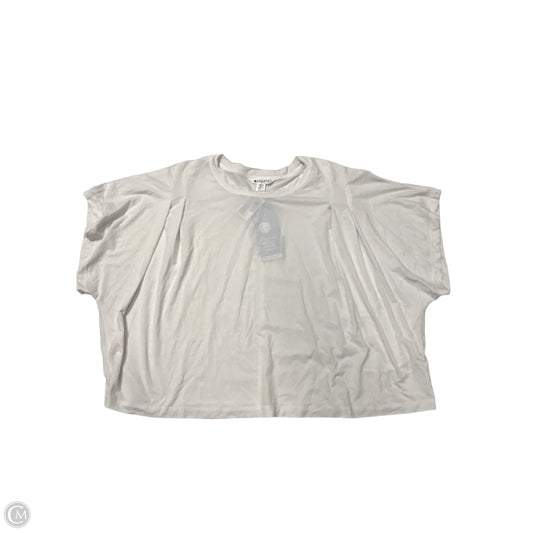 Athletic Top Short Sleeve By Athleta In White, Size: 1x
