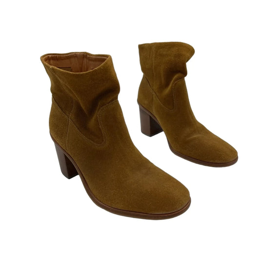 Like New! Lucky Brand Heeled Ankle Boots in Brown, Size 8.5