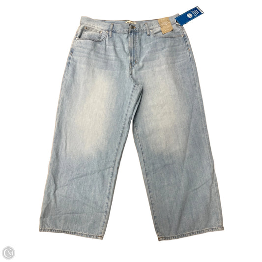 Jeans Wide Leg By Madewell In Blue Denim, Size: 14
