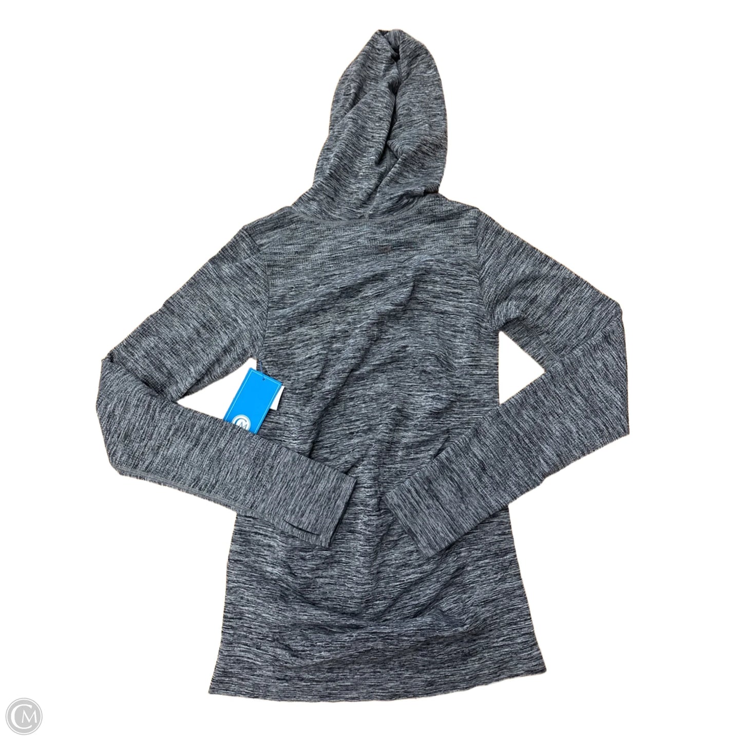 Athletic Top Long Sleeve Hoodie By Athleta In Grey, Size: L