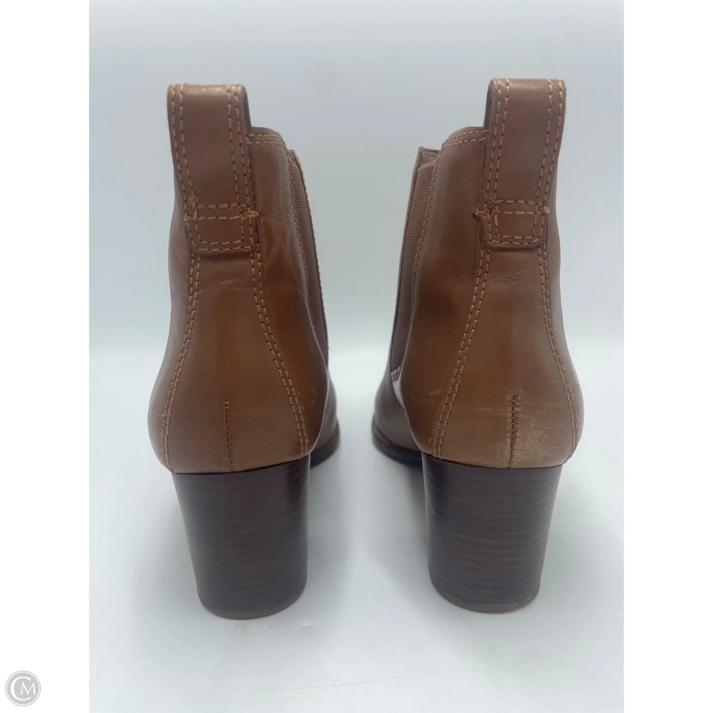 Boots Ankle Heels By Madewell In Brown, Size: 9