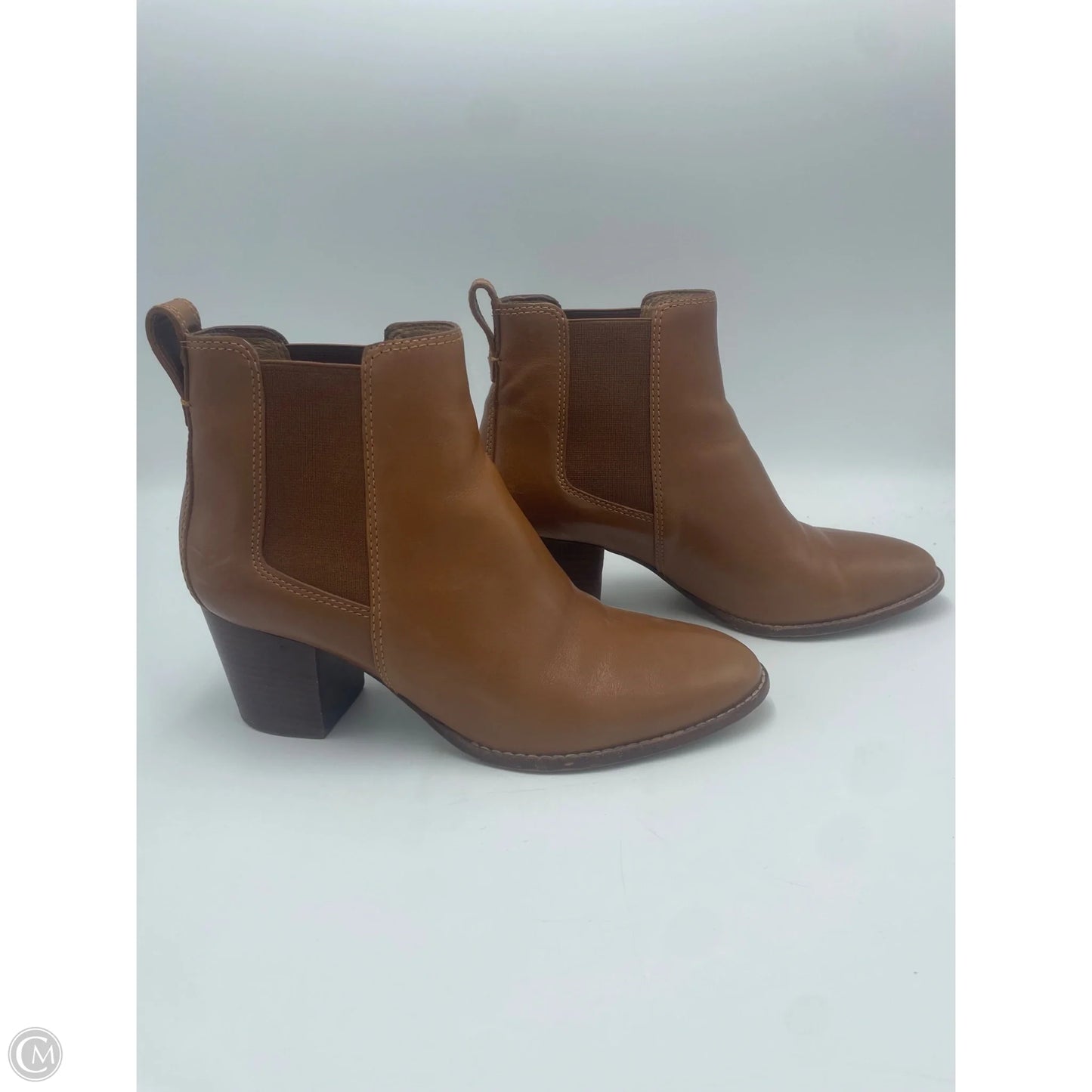 Boots Ankle Heels By Madewell In Brown, Size: 9