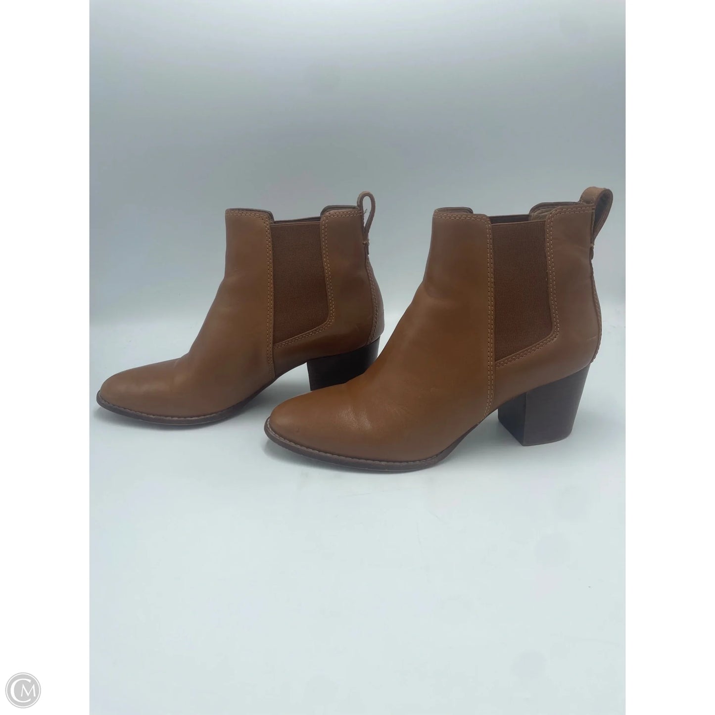 Boots Ankle Heels By Madewell In Brown, Size: 9