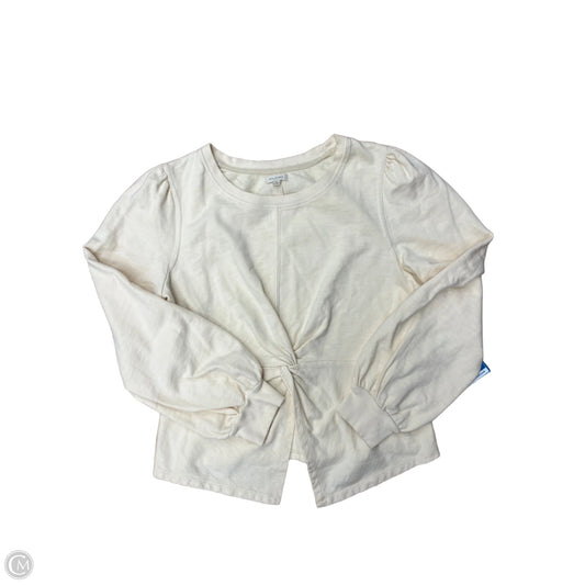 Sweatshirt Crewneck By Pilcro In Cream, Size: M