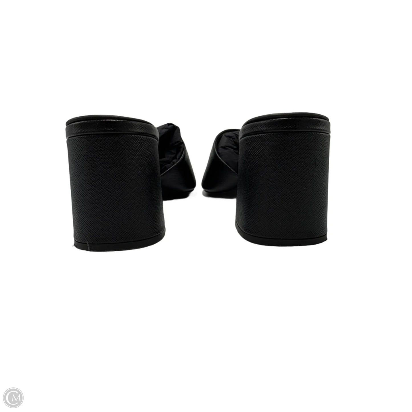 Sandals Luxury Designer By Prada In Black, Size: 9.5 (39.5)