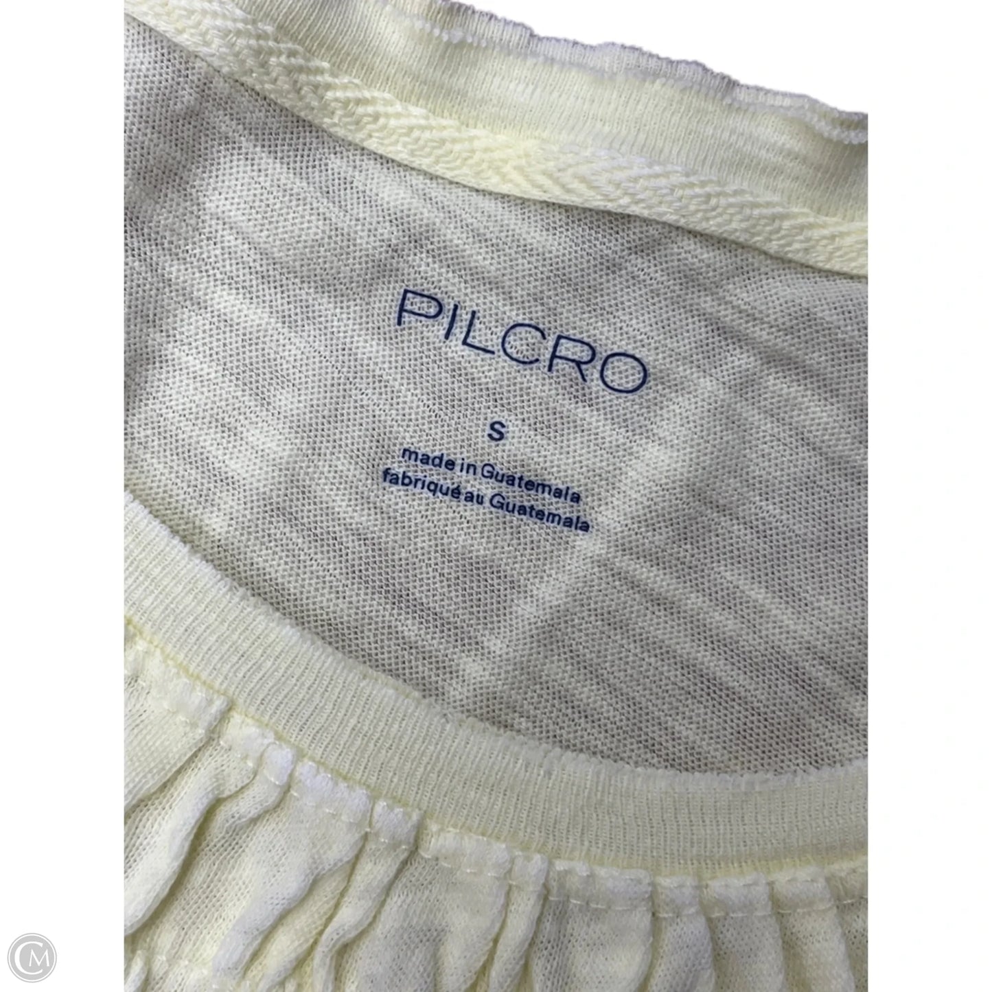 Top Short Sleeve By Pilcro In Yellow, Size: S