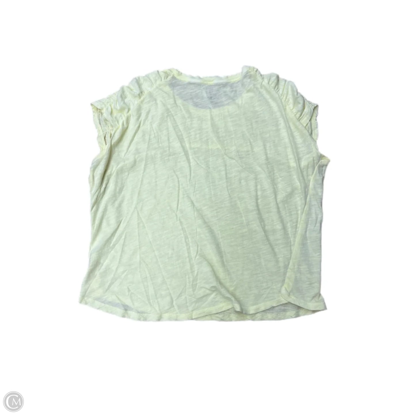 Top Short Sleeve By Pilcro In Yellow, Size: S
