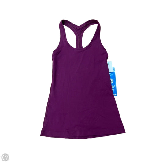 Athletic Tank Top By Lululemon In Purple, Size: Xs