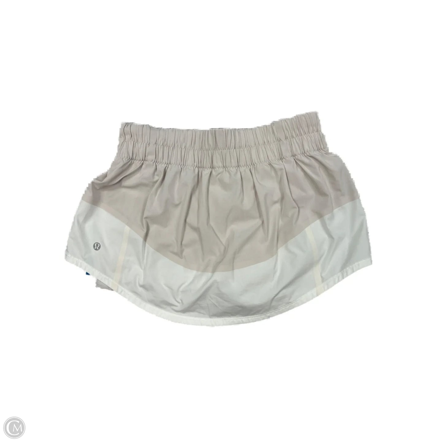 Athletic Skort By Lululemon In White, Size: 6