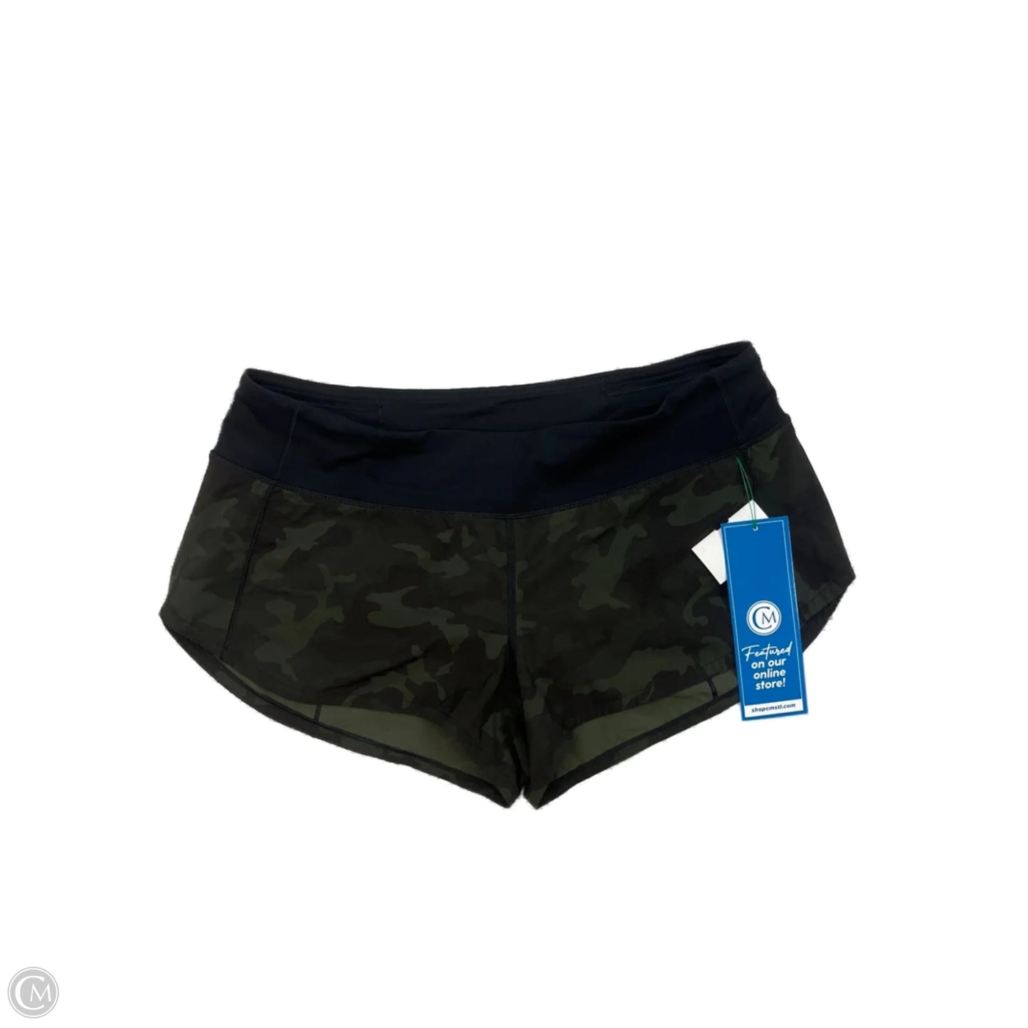 Athletic Shorts By Lululemon In Camouflage Print, Size: 8