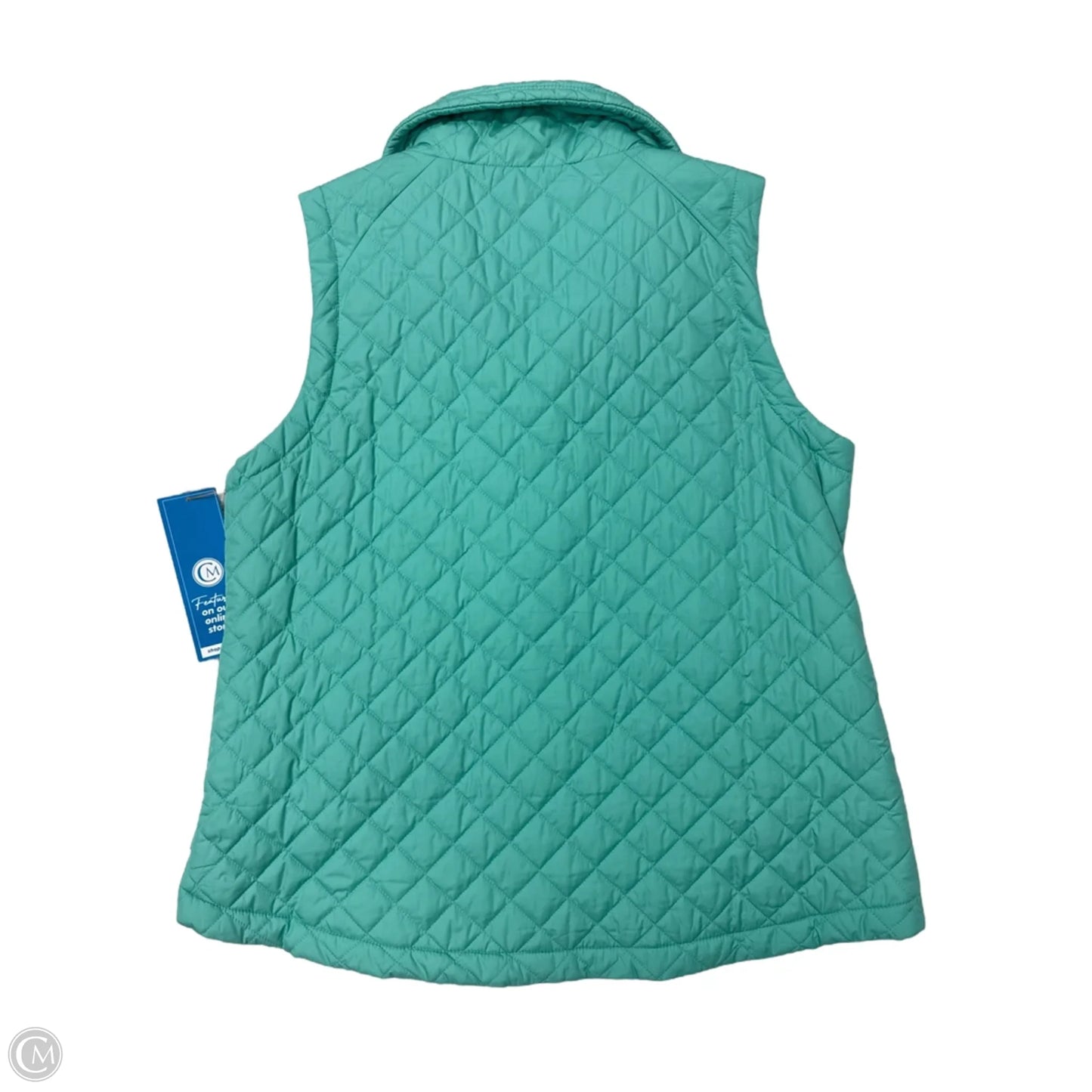 Vest Puffer & Quilted By Talbots In Green, Size: Xl