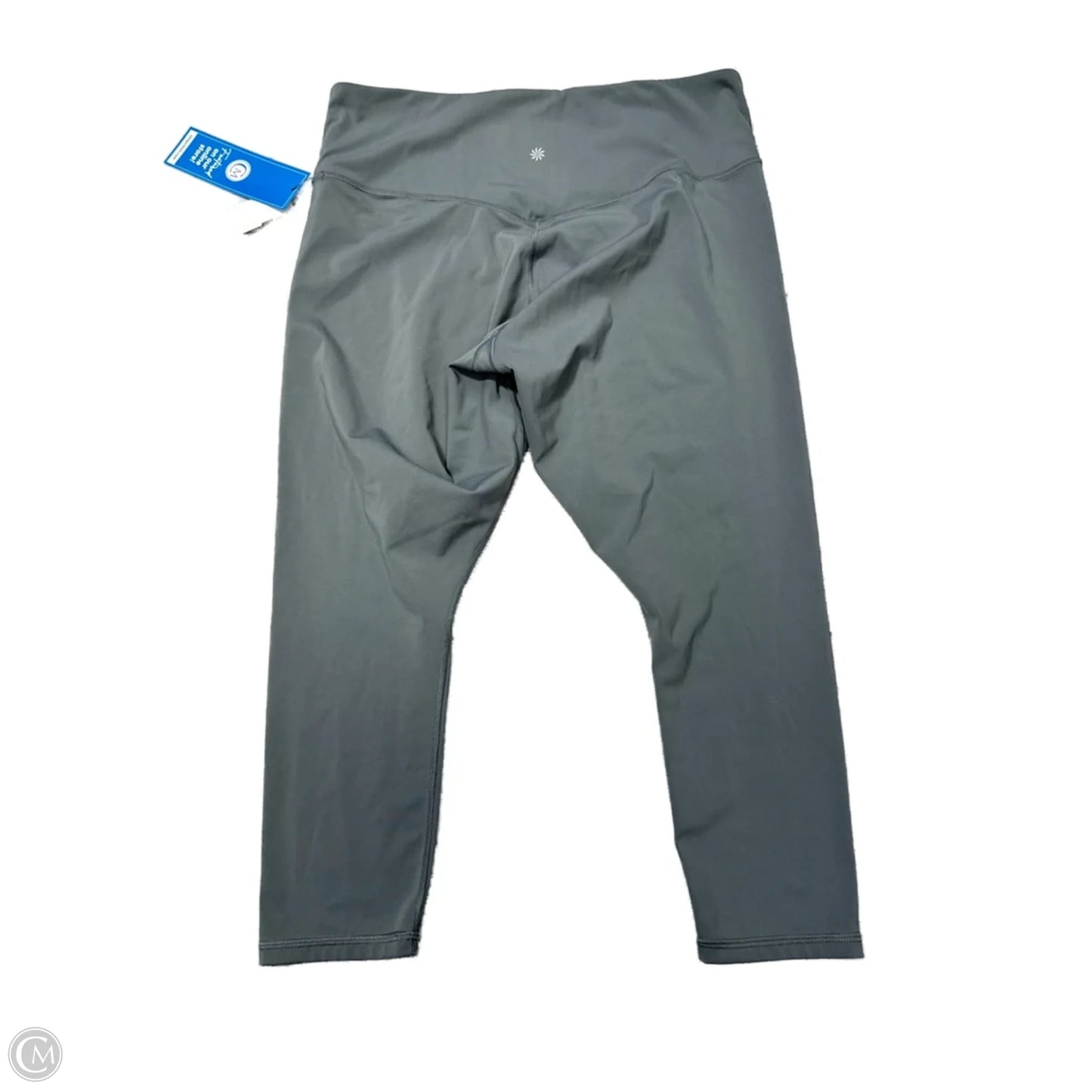 Athletic Capris By Athleta In Grey, Size: 2x