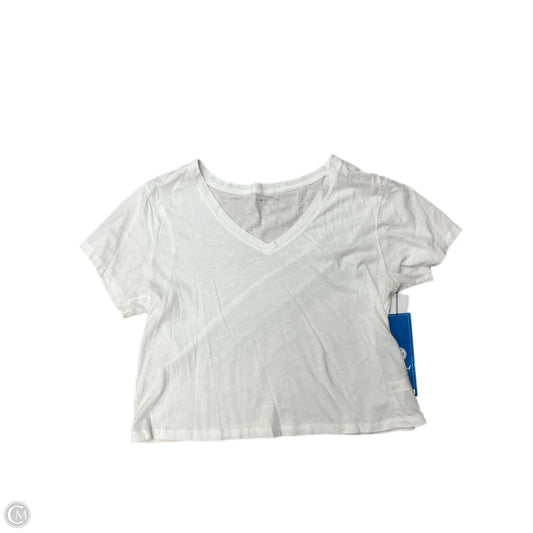 Athletic Top Short Sleeve By Athleta In White, Size: L