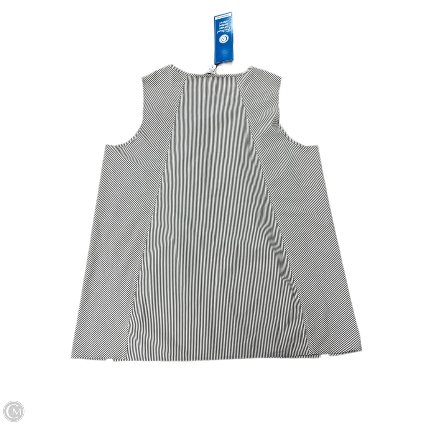 Athletic Tank Top By Athleta In Striped Pattern, Size: L