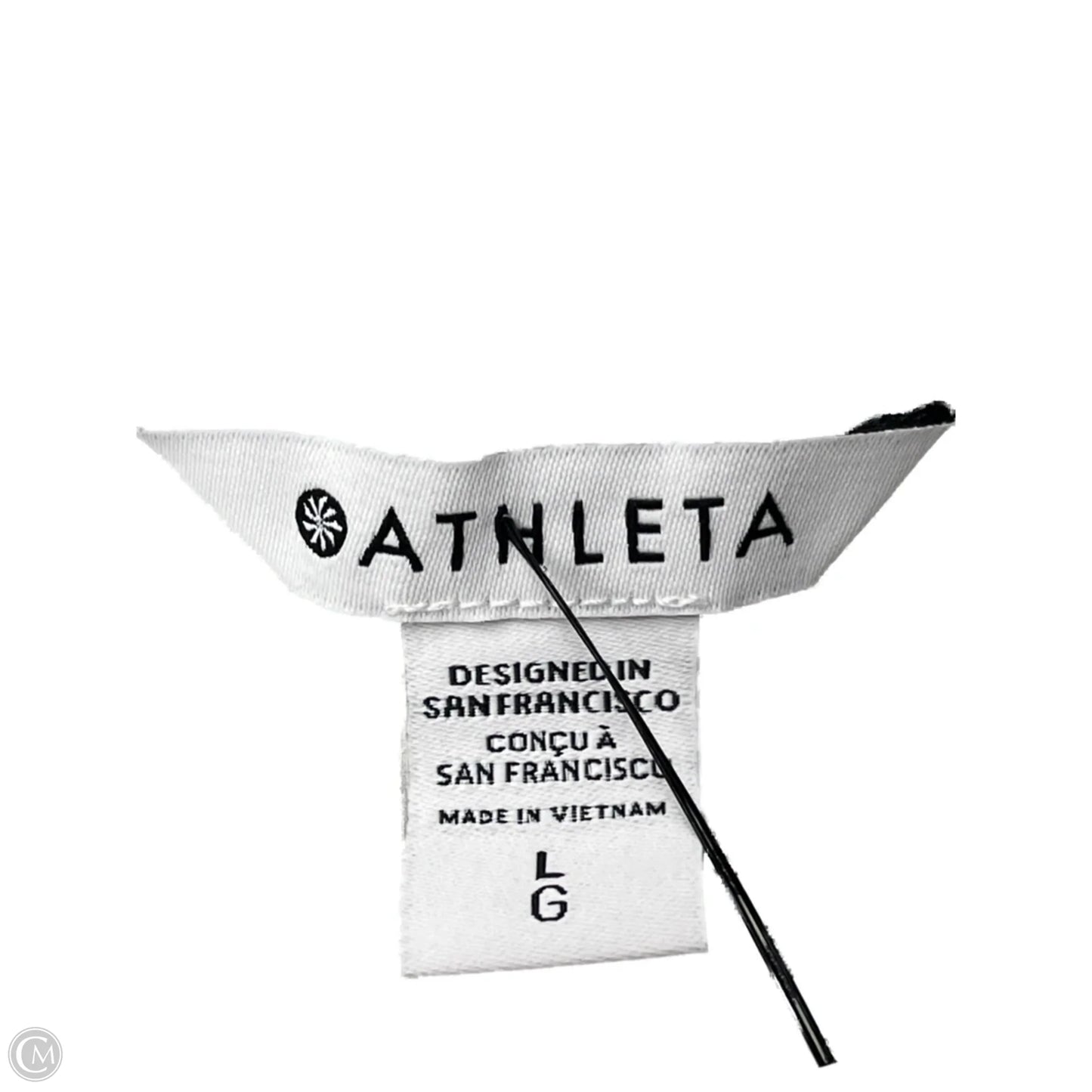 Athletic Tank Top By Athleta In Striped Pattern, Size: L