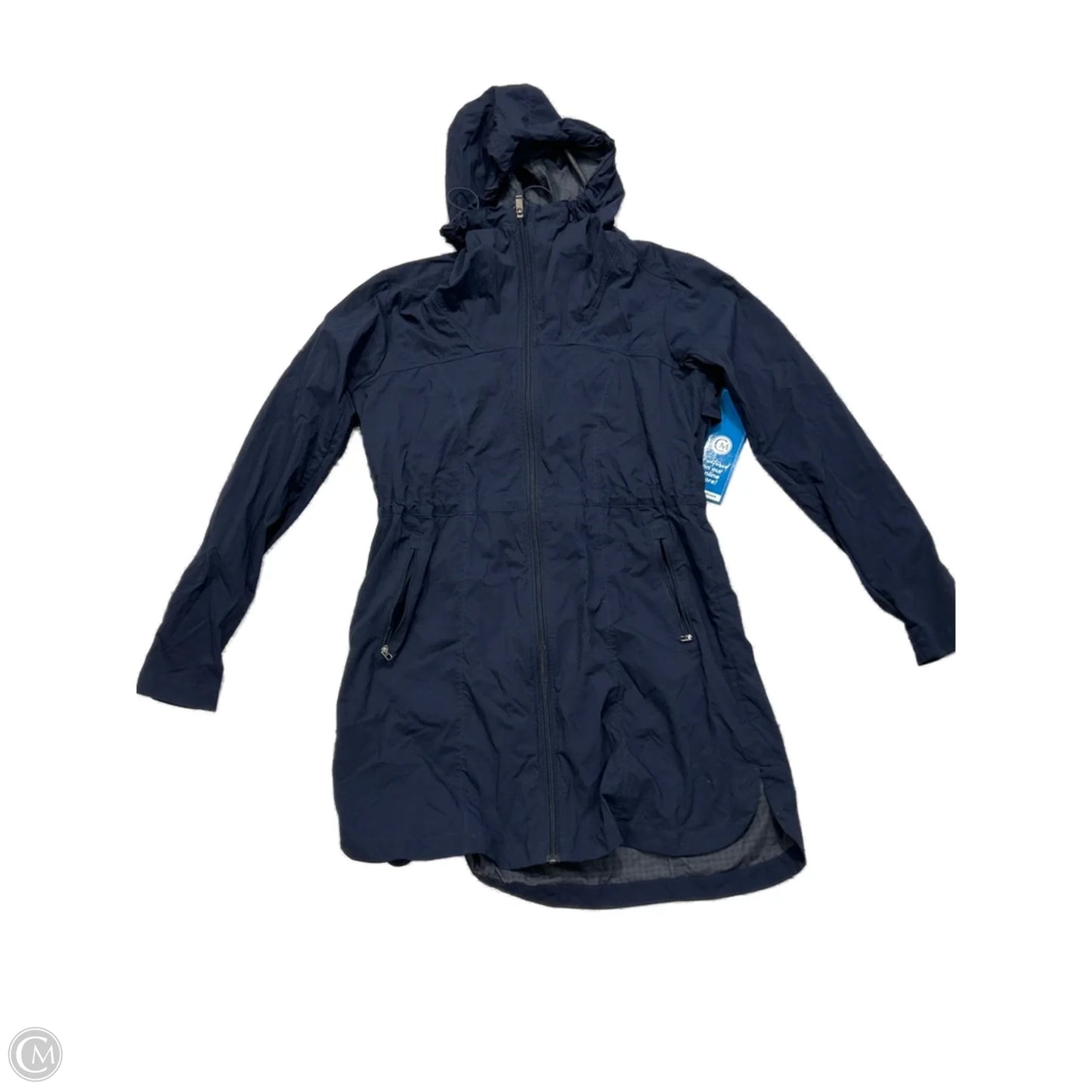 Coat Raincoat By Athleta In Navy, Size: S