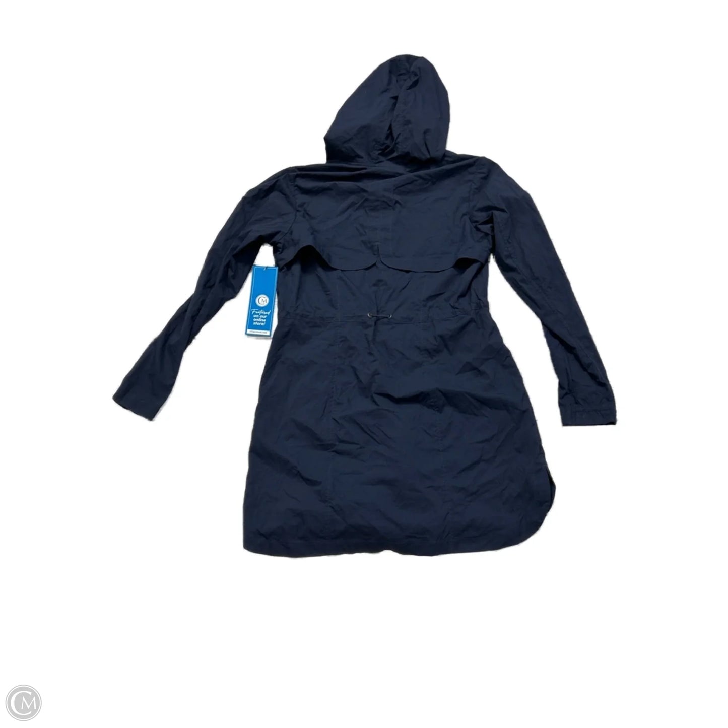 Coat Raincoat By Athleta In Navy, Size: S