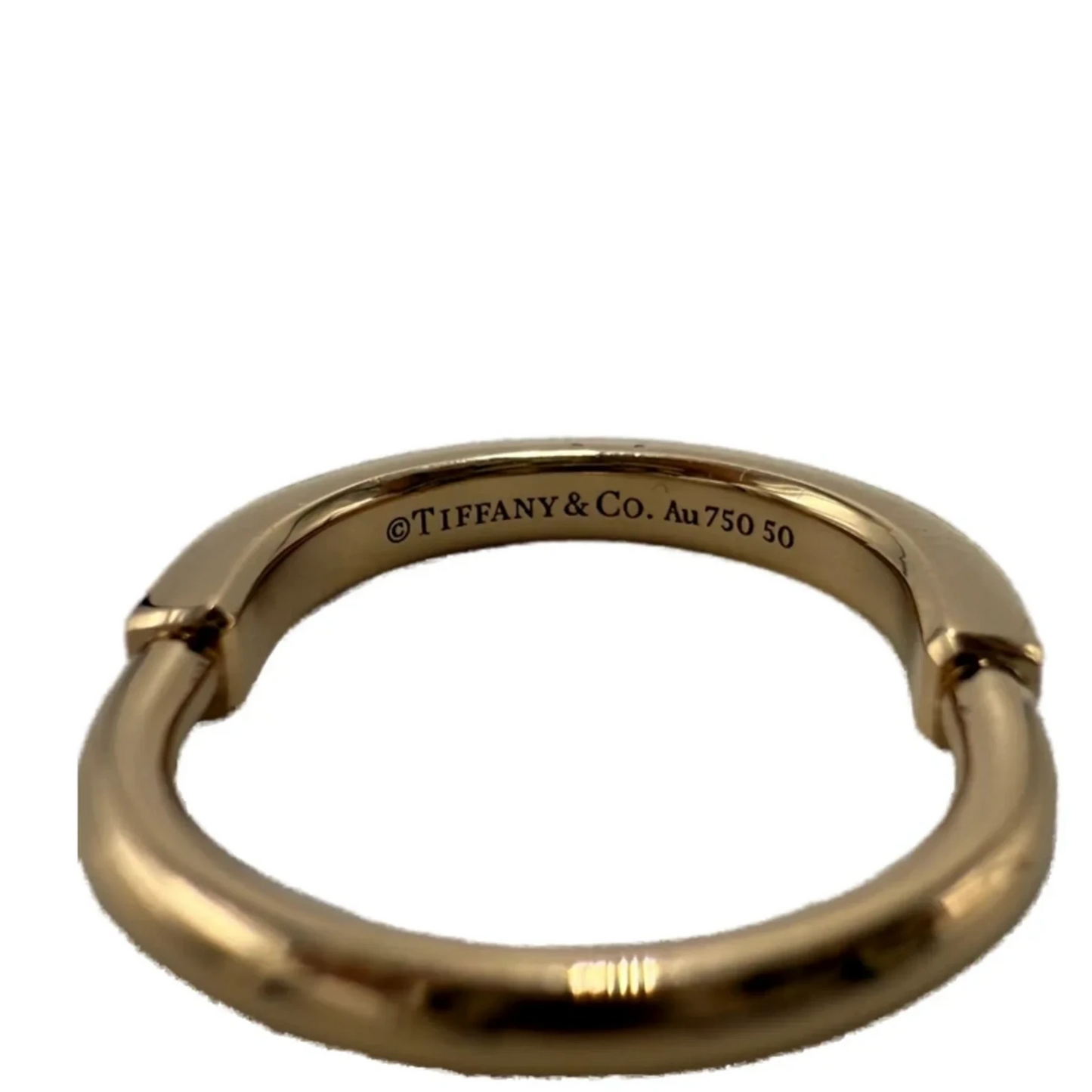Tiffany & Company 18K Lock Luxury Designer Ring, Size: 6.5