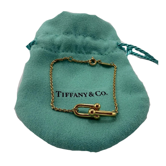 Tiffany & Company 18K Hardware Double Link Bracelet, SIZE: 6”