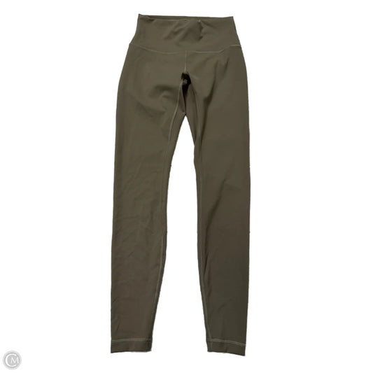 Athletic Leggings By Lululemon In Green, Size: 6