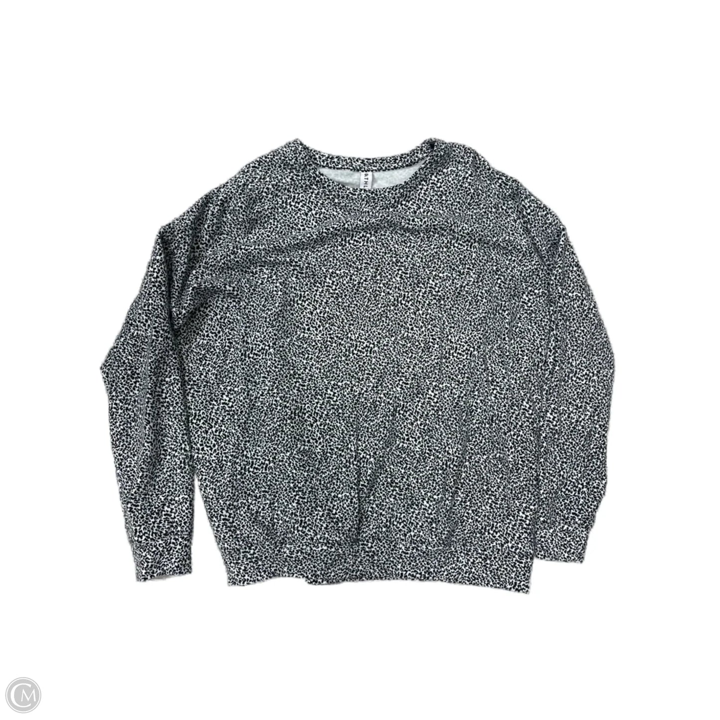 Athletic Sweatshirt Crewneck By Athleta In Animal Print, Size: M