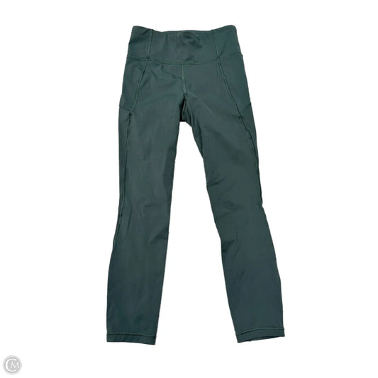 Athletic Leggings By Lululemon In Green, Size: 4