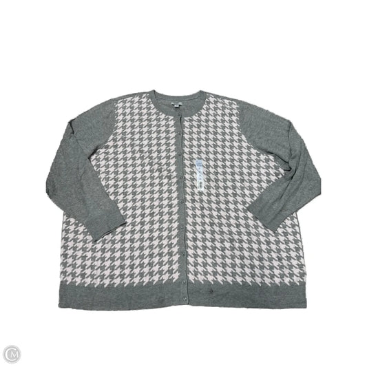 New! Cardigan By Croft And Barrow In Grey, Size: 5X