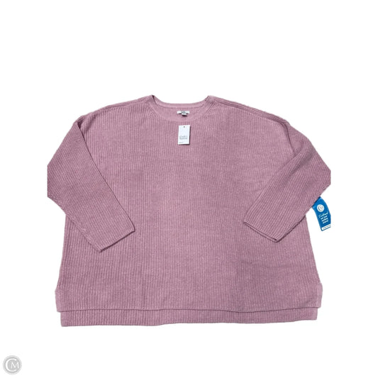 New! Sweater By Croft And Barrow In Pink, Size: 4x
