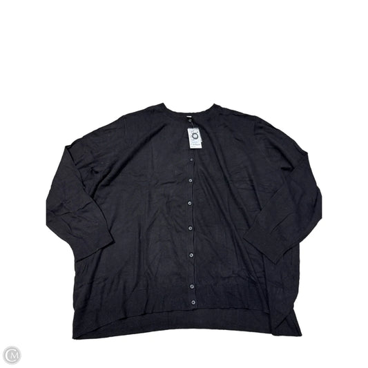 New! Cardigan By Croft And Barrow In Black, Size: 4x