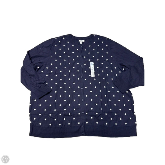 New! Cardigan By Croft And Barrow In Polkadot Pattern, Size: 5x