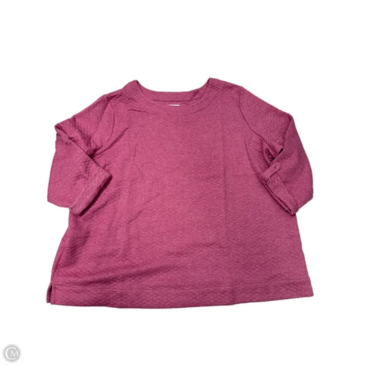 New! Sweater By Croft And Barrow In Pink, Size: 4x