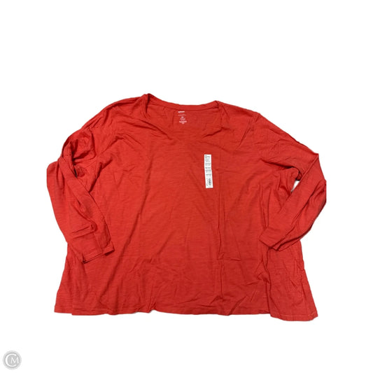 New! Top Long Sleeve By Sonoma In Coral, Size: 5x