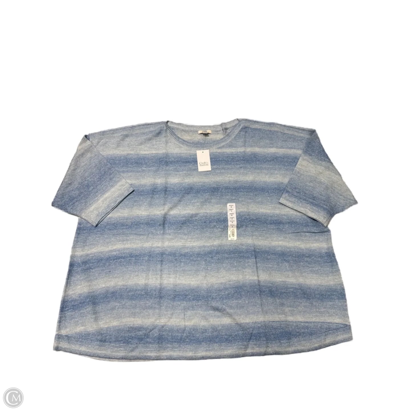 New! Top Short Sleeve By Croft And Barrow In Blue, Size: 4x