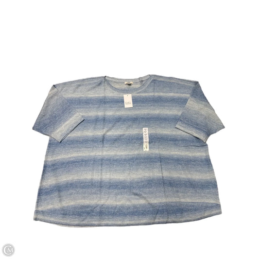 New! Top Short Sleeve By Croft And Barrow In Blue, Size: 4x