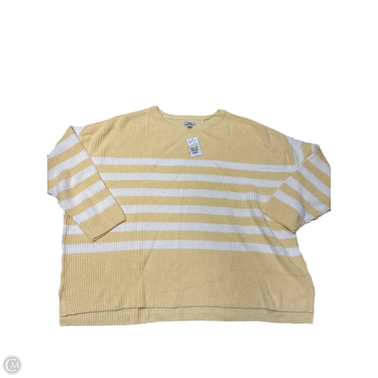New! Sweater By Croft And Barrow In Yellow, Size: 4x