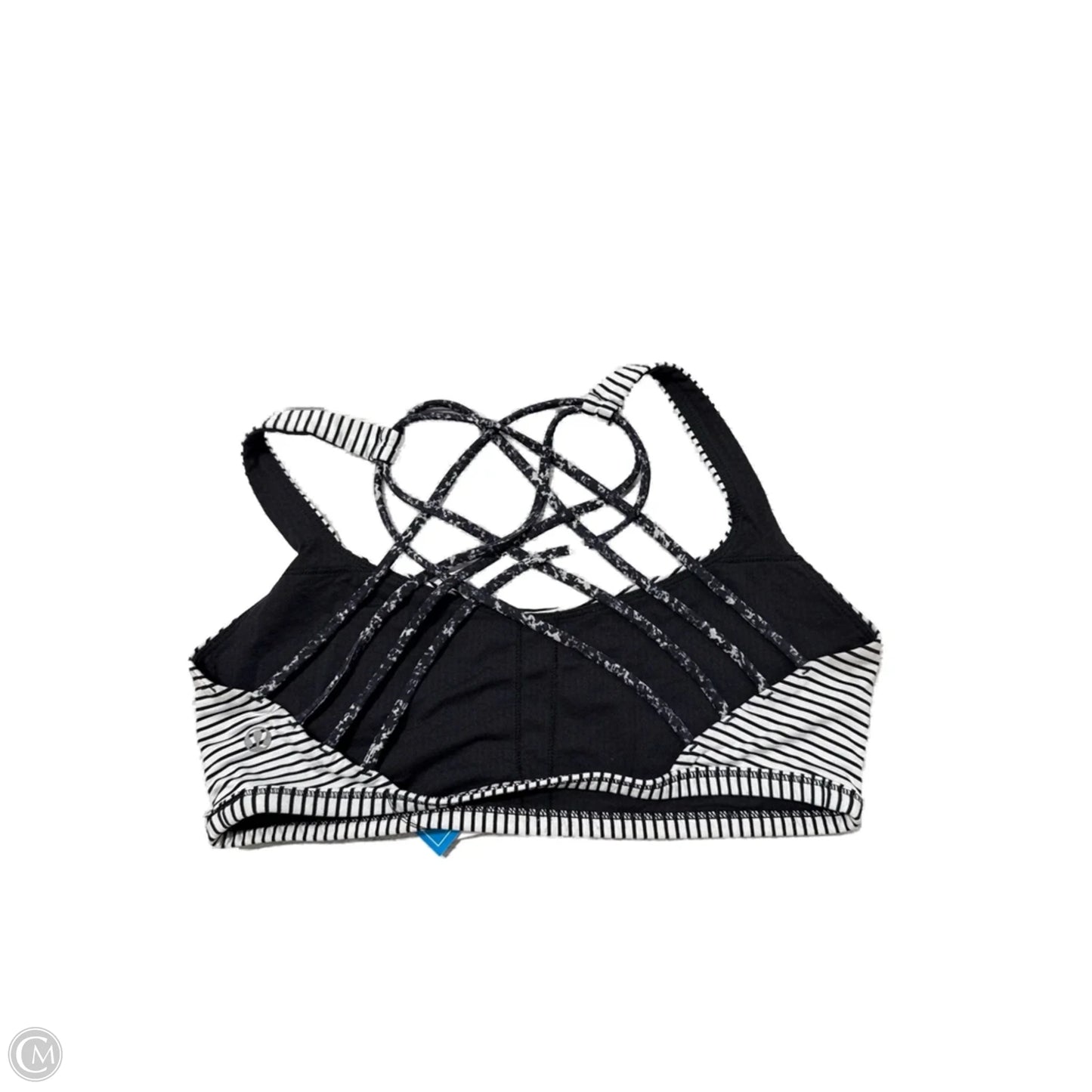 Athletic Bra By Lululemon In Striped Pattern, Size: 8