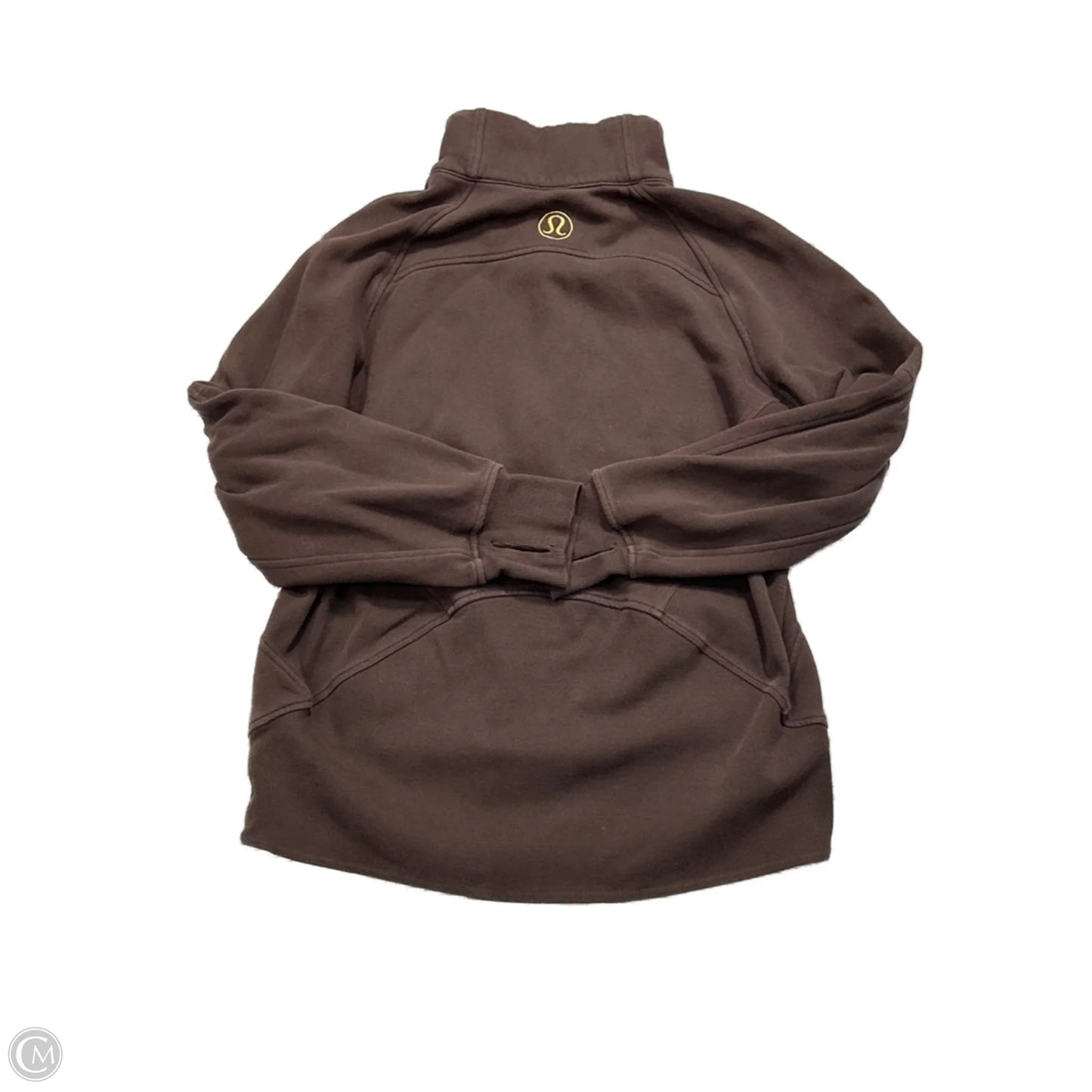 Athletic Sweatshirt Collar By Lululemon In Brown, Size: S