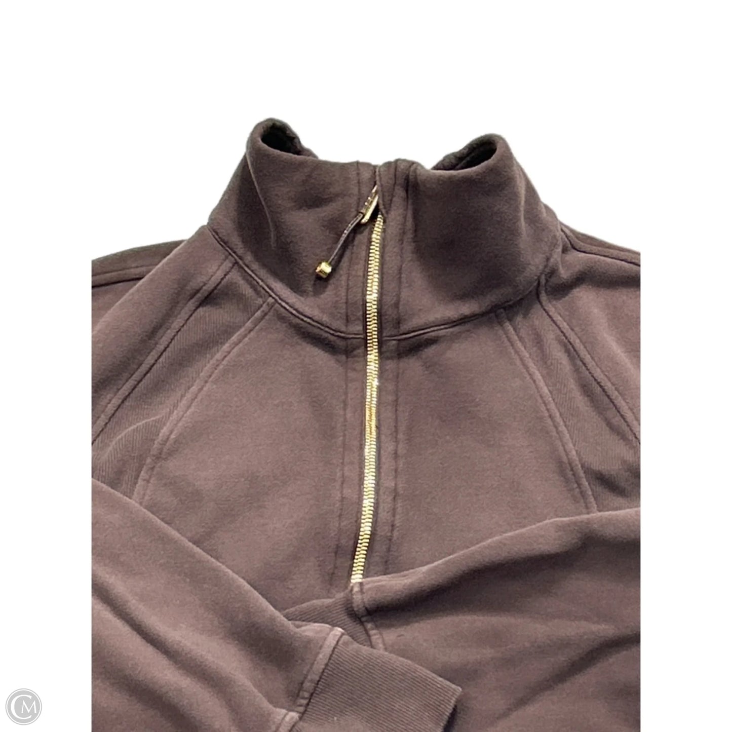 Athletic Sweatshirt Collar By Lululemon In Brown, Size: S