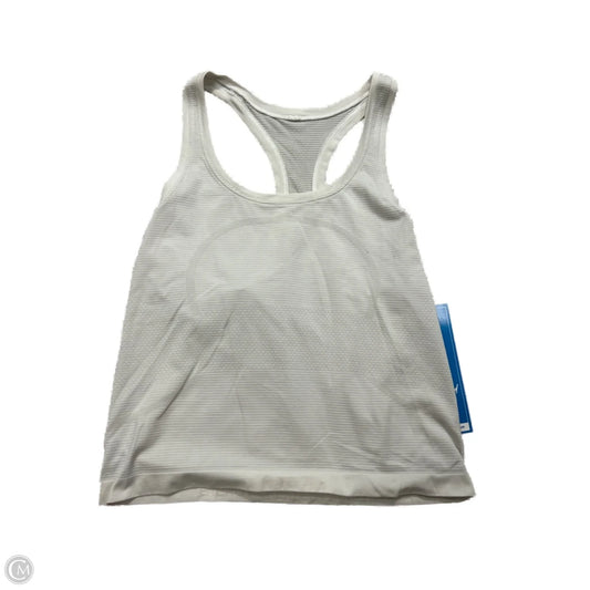 Athletic Tank Top By Lululemon In White, Size: 8