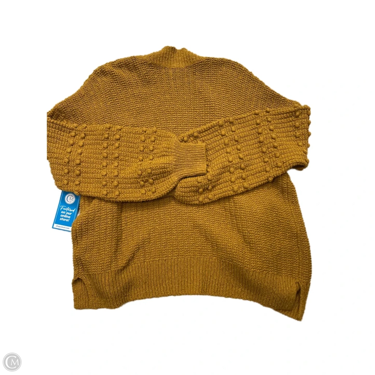 Sweater Cardigan By Madewell In Yellow, Size: S