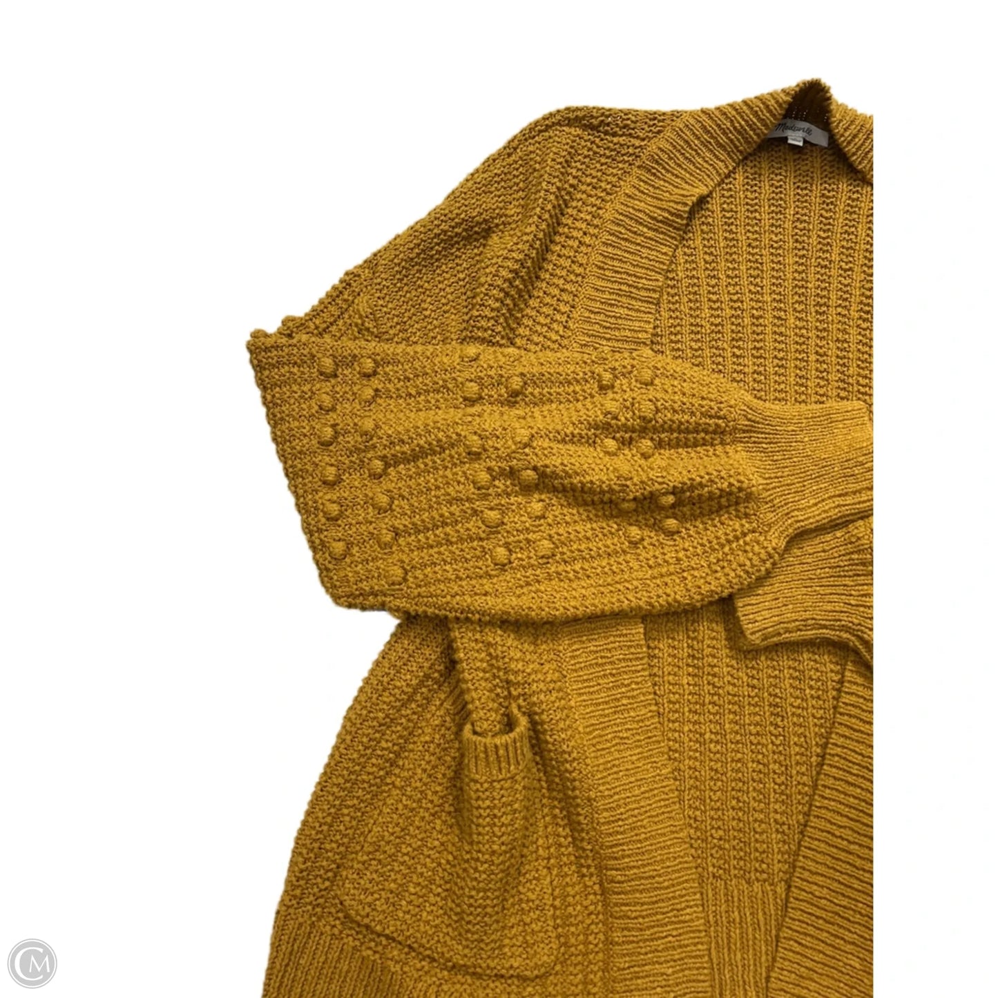 Sweater Cardigan By Madewell In Yellow, Size: S