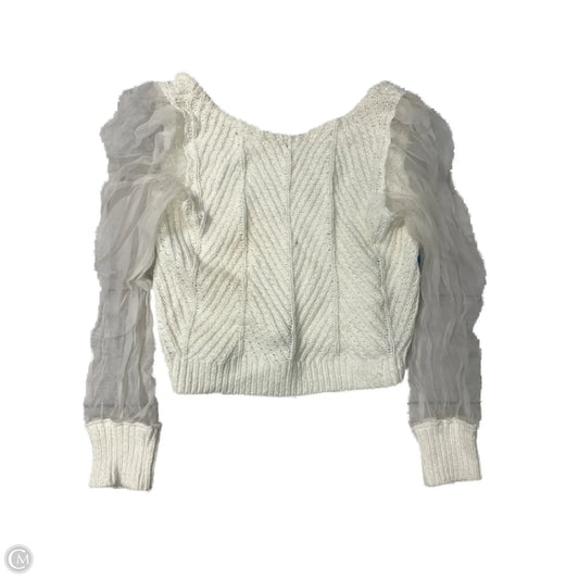 Sweater By Maeve In White, Size: M