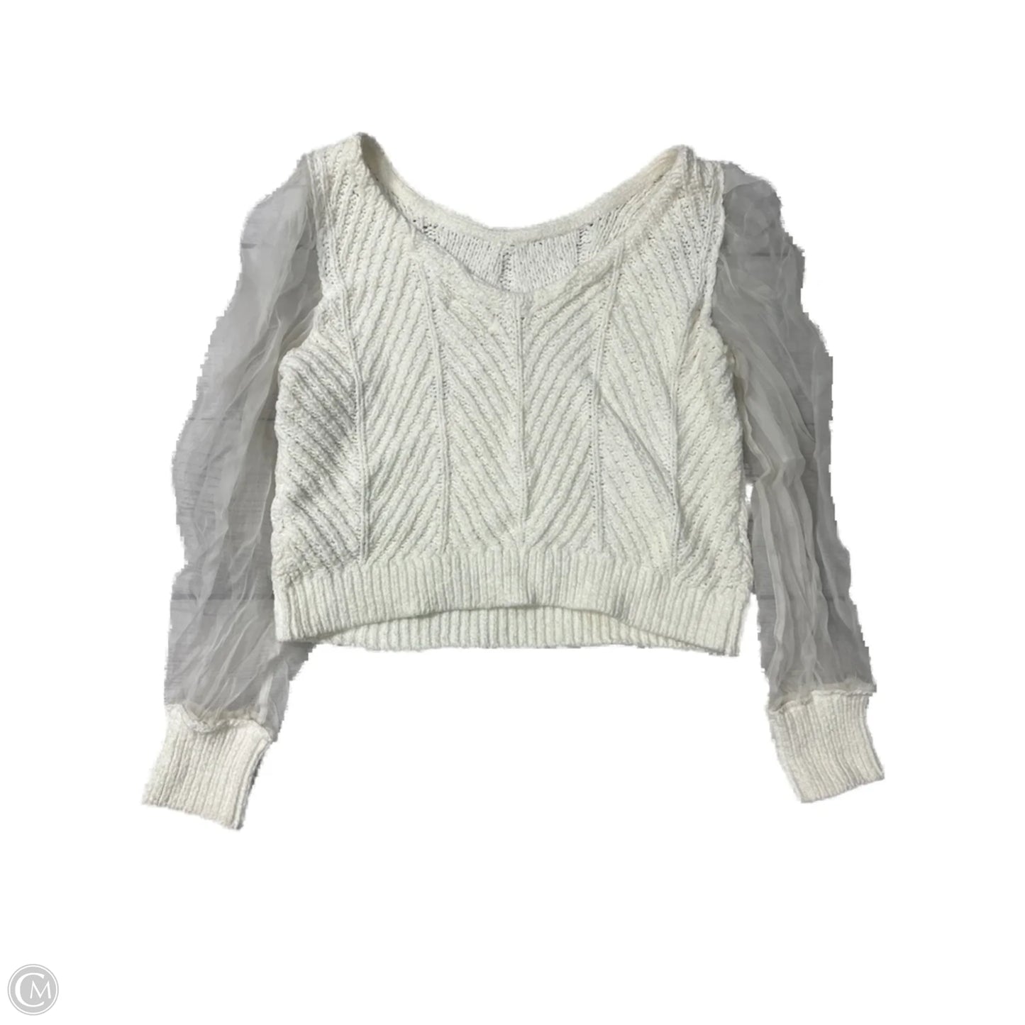 Sweater By Maeve In White, Size: M