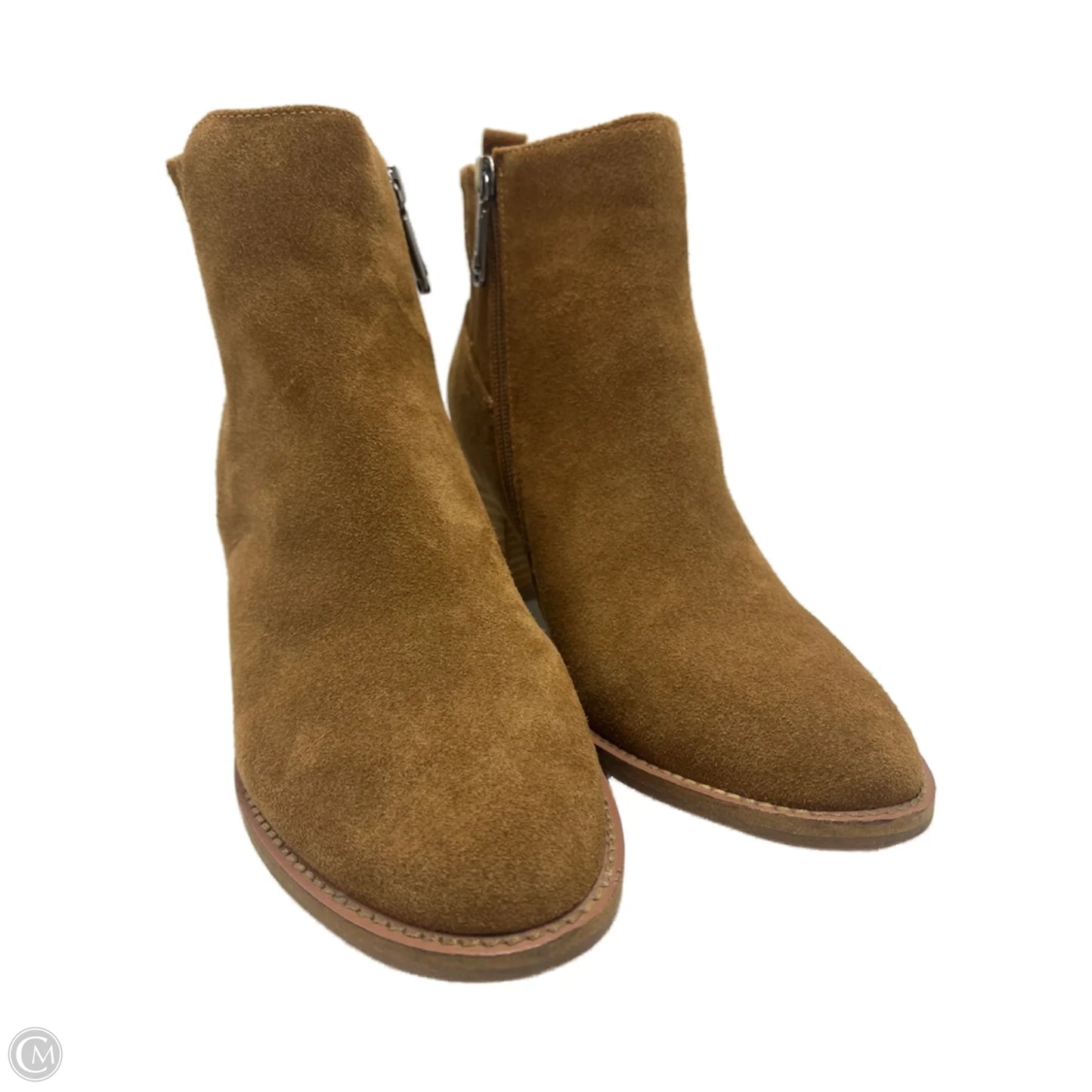 Boots Ankle Heels By Blondo In Brown, Size: 9