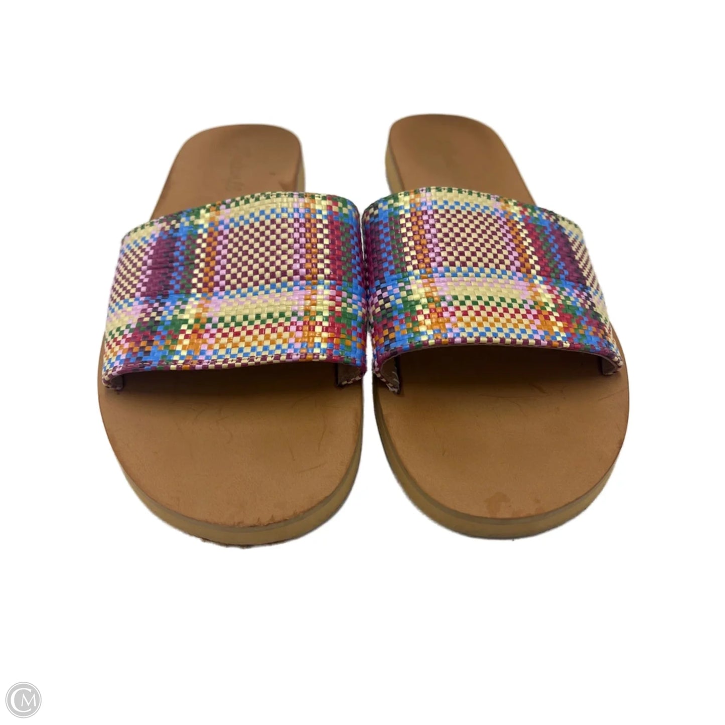 Sandals Flats By Madewell In Rainbow Print, Size: 7