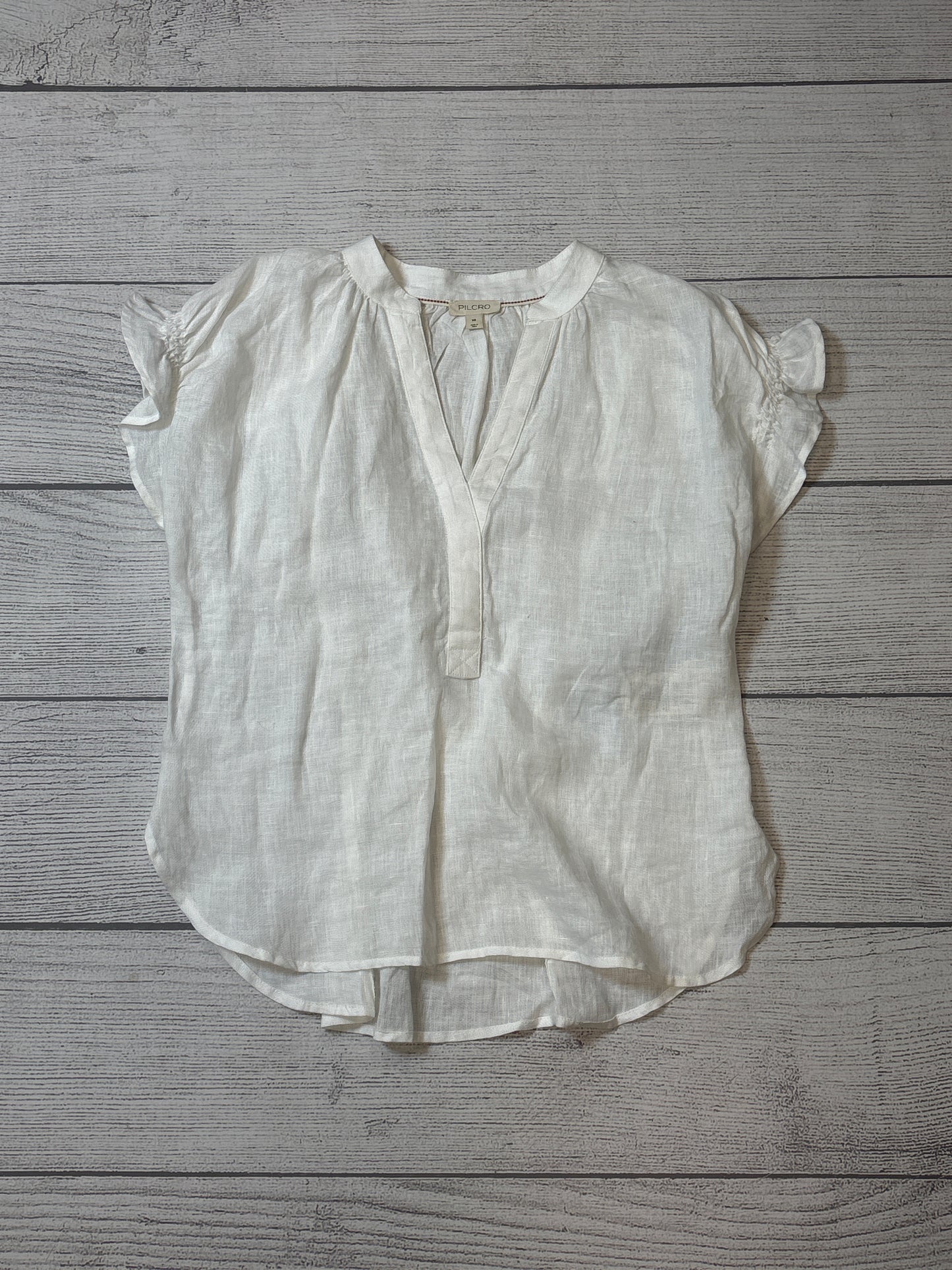 Top Short Sleeve Basic By Pilcro In White, Size: Xs