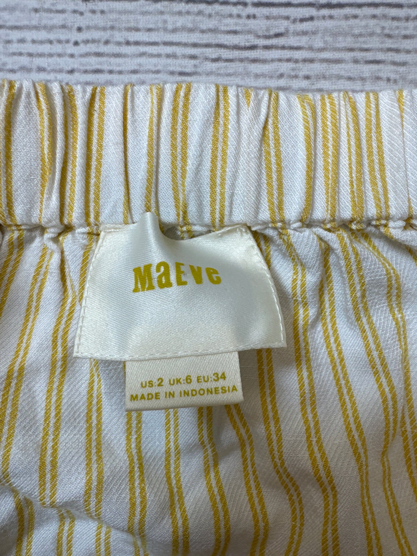 Top Long Sleeve By Maeve In Yellow, Size: Xs