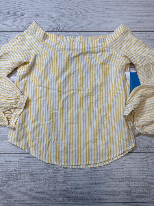 Top Long Sleeve By Maeve In Yellow, Size: Xs