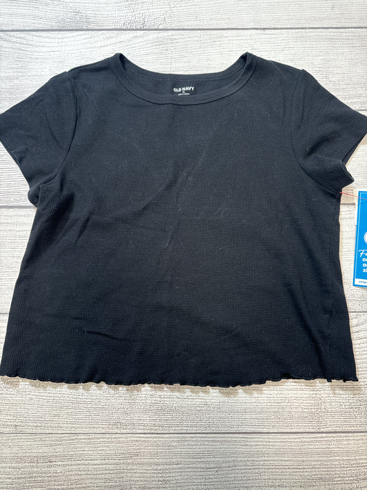 Top Short Sleeve Basic By Old Navy In Black, Size: Xl