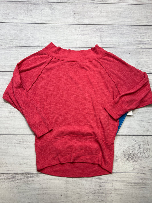 Top Long Sleeve By Free People In Pink, Size: M